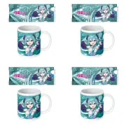 4PK Hatsune Miku Blue Ceramic Mug Coffee/Milk Drinking Cup Home Tableware 9x11cm