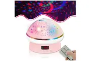 Galaxy Projector, Multicolor Lights for Bedroom, Remote Control Timer for Girl Gifts, Toys for 5-Year-Old Girls (Pink)