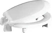 [Centoco] 3L440STS-001 Plastic Round Toilet Seat with Closed Front, White