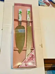 Vintage Cake Serving Set, Everlasting Elegance, Wedding Cake Knife Set, In Box
