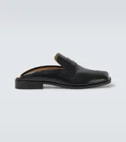 [Maison Margiela] Maison Margiela Tabi City leather mules AU 9 black