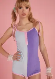 [Sugar Thrillz] Fool For You Velour Romper