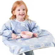 Feeding Bib for Baby Boys Girls Water Proofing Apron Smock with Table Cover