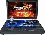 Portable 20000 in 1 Metal Box 3D Arcade Game Console, 14 inch Screen Retro Electronic Game Console, with Search/Hide/Save/Load/Pause Functions (Single Player)
