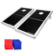 Black Edition Aluminum Cornhole Game (1.2m x 0.6m Regulation Size).