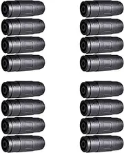 Mellisso 4Pin Speaker/Amp Speakon Female to Female Plug Jack Straight Coupler Cable Connector (16 Pack)