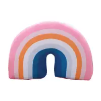 在飛比找蝦皮購物優惠-Babi Baby Kids 彩虹 U 形枕頸墊用於頭部支撐