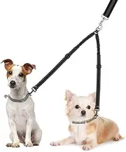 Double-Dog Leash, an Adjustable and Retractable 360° Leash, Suitable for Walking Multiple Pets Such as Puppies and Kittens