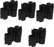 NUOBESTY 5sets Under Desk Computer Tower Stand Rolling CPU Holder Abs Material Movable Pc Rack for Office/Home 20pcs*5
