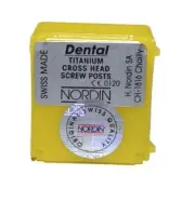 Dental Screw Post by * NORDIN * Refill Kit 6 posts ( Titanium ) Short Size S1