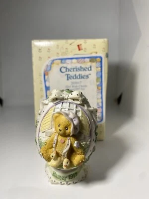 Cherished Teddies 1997 Easter Egg "Girl with Chic" teddy Firgurine 203017