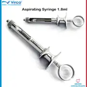 ASPIRATING CARTRIDGE ANESTHETIC DENTAL SYRINGE 1.8ML Stainless Steel