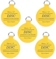 75mm Self-Adhesive Invisible Plate Hangers – Stick-On Disc Holders for Wall Hanging Plates and Decorative Displays (Pack of 5)