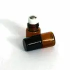5pcs 1ml Roll on Glass Bottle Essential Oil Perfume Metal Roller Ball Bottle