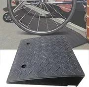 Rubber Threshold Ramp, Threshold Ramp Doorway, Rubber Solid Threshold Ramp, Rubber Angled Entry Rated for Wheelchair and Scooter,50x50x15cm