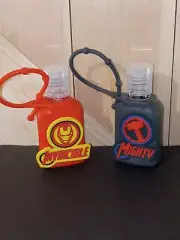 Iron Man Thor Hand Sanitizer Avengers Refillable Silicone Sleeve Backpack Mini