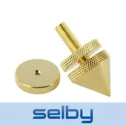 Speaker Equipment Isolation Cone Spike Gold Plated with Height Adjustment