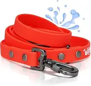WOOPF Waterproof Training Leads for Dogs & Puppies | Strong Dog Leash for Playing, Running & Walking | 6.5ft Adjustable Long Dog Lead | Durable & Stain Resistant | Adjustable Size | Coral