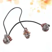 3 Pcs Volume Shaft Guitar Volume Potentiometer 3 Way Toggle Switch