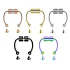 Non-Piercing Magnetic Septum Nose Ring Segment Helix Tragus Faux Clicker