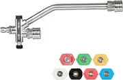Foam Cannon Hose Attachment,Car Wash Sprayer Pressure Washer Attachment with Double Tip - Foam Car Wash Sprayer, Power Washer Sprayer Nozzles for Home