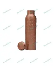 99.5% Purity Pure Copper Yoga Water Bottle or Thermos Flask 32oz Capacity with