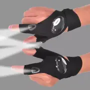 Fingerless Glove LED Flashlight Waterproof Torch Fishing Camping Hiking Survival