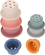 Alasum 7pcs Stacking Cups Stacking Toys Children Stacking Toy Bathing Stackable Toys Infant Toys Kids Toys Baby Bath Toys Bathing Plaything Stacked Cups to Stack Toddler Silica Gel Blocks