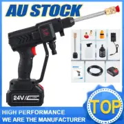 24V Pressure Car Wash Gun Water Soap Spray Gun Jet Lance Cleaning Tool-Kits
