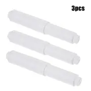 3 Pieces White Replacement Toilet Paper Roll Holder Roller Spindle Insert Spring