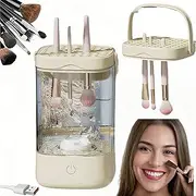 FeBohao Electric Makeup Brush Cleaner Machine for All Size Brushes with Brush Drying Holder USB Rechargeable Automatic