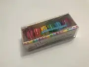 Ooly Macarons Vanilla Scented Erasers Set of 6 NEW Rainbow Colors Macaroons