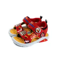 在飛比找Yahoo奇摩購物中心優惠-POLI 救援小英雄 羅伊 消防車 涼鞋 電燈鞋 紅色 中童