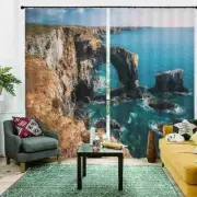Blue Reef Tentacle Line 3D Curtain Blockout Photo Printing Curtains Drape Fabric