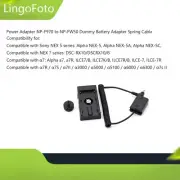 Power Adapter NP-F970 to NP-FW50 Dummy Battery Spring Cable for for Sony NEX 5/7
