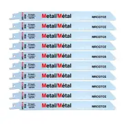 10 Piece 9” 14-TPI Thick Metal Cutting Reciprocating Saw Blades