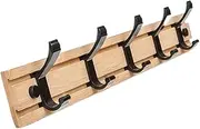 Coat Rack Wall Mount Household Storage Wall Mounted Coat Rack, Aluminum Alloy Mobile Hooks, Hanging Hooks for Bedroom, Bathroom, Clothes, Towels Wall Coat Hooks(Beige,Medium)