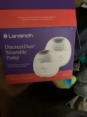 Lansinoh Discreet Duo Wearable Breast Pump Open Box But Never Used