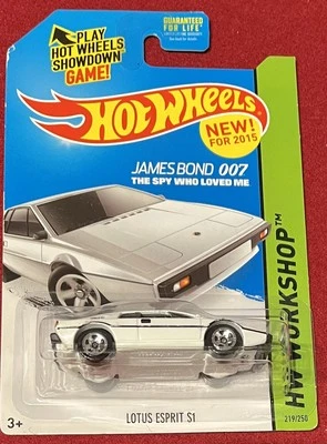 HOT WHEELS LOTUS ESPRIT S1 WHITE JAMES BOND 007 219/250. SEE COMBINED OFFERS!