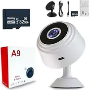 Orbicam Magnetic Mini Security Camera - 1080P HD Wireless Outdoor/Indoor Surveillance Cam with Night Vision, Motion Detection, App Alerts & Weatherproof Design (White)