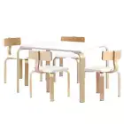 Keezi Nordic Kids 5pc Table Chair Desk Activity Dining Study Children Modern NEW