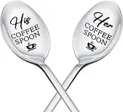 Valentines Day Gifts for Girlfriend Boyfriend Couple Coffee Spoons Gifts for Him Her Wedding Anniversary Birthday Gifts for Couples Wife Husband Fiance Fiancee Coffee Spoon Set