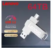 Lenovo 64TB USB 3.2 Flash Drive 16TB Type-C 2 in 1 High Speed Metal Pen Drive AU