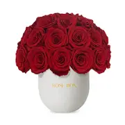 Rose Box Nyc 35 Rose Half Ball Arrangement