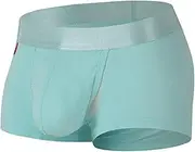 [Generic] Men's Boxers Briefs Low Rise Full Coverage Underwear Soft Breathable Boxers Briefs Underwear with Dual Fly