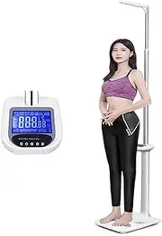 Physician Digital Scale ，440lbs/200kg 80-195CM Height and Weight Scale， Accurate Weight with Consistent Results and BMI，Body Fat Measurement Device
