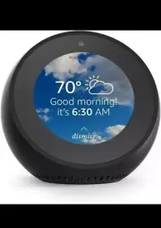 Brand New! Amazon Echo Spot Smart Speaker & Alarm Clock 2024 Edition - Black