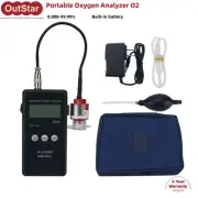 Portable Oxygen Analyzer O2 Analyzer Built-in Battery 0.000-99.99% JC-D2200