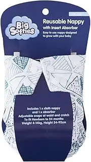 Big Softies Reusable Nappy with Insert Absorber, Koala