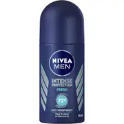 NIVEA MEN Intense Protection Fresh Roll-On Deodorant 50ml - Fresh & Long-Lasting Fragrance - Anti-Perspirant